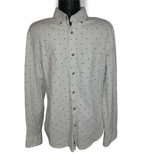 Old Navy Beige Button Up Slim Fit Shirt L